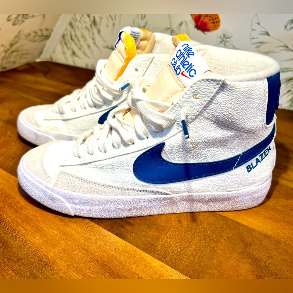 Nike Blazer high tops. Size 9. Royal blue swoosh. Gently used.
